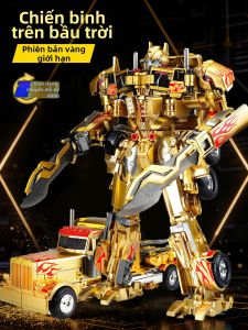 QIAOZHISHU | Mô Hình Xe Ô Tô Robot Hợp Kim 5 Kim Loại Biến Hình