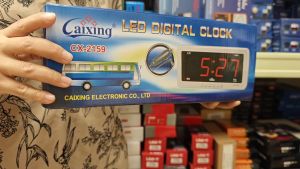 Jam Digital LED Hijau Alarm Dinding Meja Clock Caixing CX2159