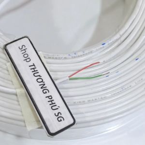 Cáp điện thoại 2 tim (2 line - 2C - RJ11) (BÁN THEO MÉT)