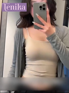 TENIKA สายเดี่ยวผู้หญิง เย็นสบาย ระบายความร้อนดี สายบ่าปรับได้ บราในตัว VES-022