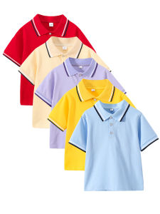 เสื้อยืดคอกลมแขนยาวผ้าฝ้ายแท้สำหรับเด็กอนุบาลและมัธยมต้น ชุดกีฬา ฤดูใบไม้ผลิและฤดูใบไม้ร่วง ผ้าฝ้ายแท้ คอกลม ทรงหลวม เสื้อผ้าเด็ก