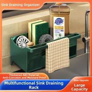 Hole-free Kitchen Towel and Sponge Rack