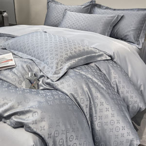 Suxuan | Summer Washed Tencel Bow Jacquard 4-Piece Bedding Set
