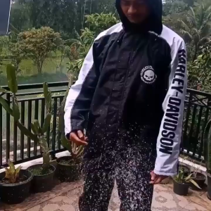 Jas Hujan Harley Davidson Ukuran M / Anti Rembes Tahan Angin
