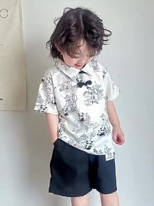 Trang Phục Hán Trang Cho Bé Trai Bé Gái Trang Phục Mùa Hè Mẫu Mới Trang Phục Thời Đường Cách Tân Trang Phục Biểu Diễn Phong Cách Trung Quốc Mùa Hè Cho Bé