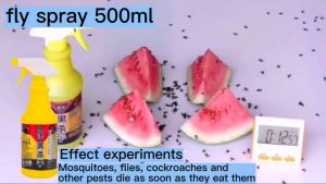 🦟Kill all flies in 1 s🦟Fly Spray 500ml Flies Repellent Fly Killer Bait Household Insecticide Spray Safe and Non-toxic Fresh and smokeless Suitable for mother and baby Quick kill fly nemesis Insect Killer