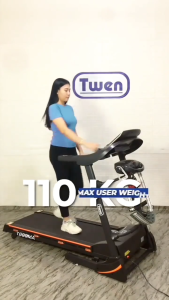Alat Fitness Treadmill Elektrik Twen T690 Black