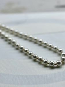 Phụ Kiện Ngọc Trai DIY 925 Bạc 3mm Mặt Tròn Nhỏ Hạt Vàng Hạt Ngọc Trai Tự Nhiên Vòng Tay Vòng Cổ Phụ Kiện Trang Sức Thời Trang