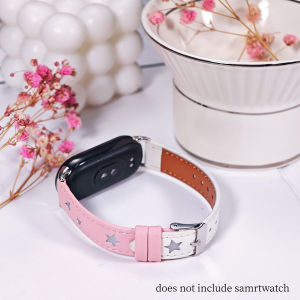 Leather Strap for Xiaomi Band 10 9 8 Slim Leather Loop Bracelet Correa for Miband 10 9 8 NFC Smartwatch Wristband for Women