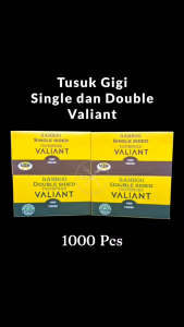 Tusuk Gigi VALIANT Single dan Double Sided 1 Pack isi 1000 Pcs | Dongkrak