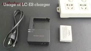 LC-E8 Battery Charger for Canon LP-E8 - Compatible with EOS 600D 650D 700D 550DRebel T2iT3iT4iT5i Kiss X4 X5 X6i Camera