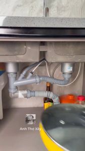 Xi Phông Thoát Nước Cho Chậu Rửa Bát Một Hố