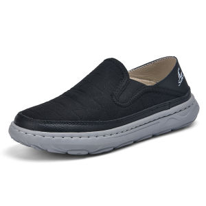 New Spring Breathable Sneakers Men Casual Shoes Lightweight Slip On Loafers Men Outdoor Shoes Walking Elastic Pantshoes Flats