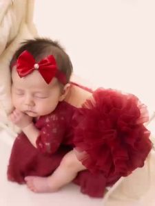 Ylsteed Baby Tutu Dress Newborn Photography Outfit Adorable Lace Girl Princess Dress Romper Baby Gifts Photo Shooting ClothingHD