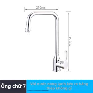 Vòi Nước Bếp Chống Bắn Quay Được Nóng Lạnh