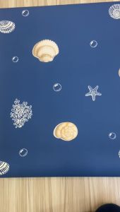 Wallpaper Vinyl Kamar Anak Cowok Boy Playroom Study Room Rasi Bintang Blue Sea Unik Lucu