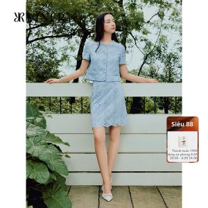 YINER | Summer New Elegance Lace Texture Mid-length Skirt