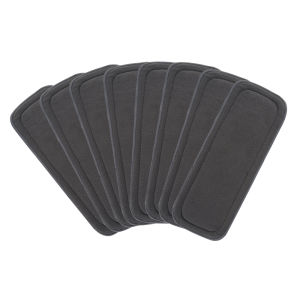 HappyFlute 5-Layer Diaper Liners 35x13.5cm Bamboo Charcoal & Microfiber Fabric Compatible with Baby Nappy