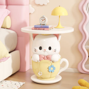 CHUCHEN | Cute Childs Cartoon Cat Bedside Table