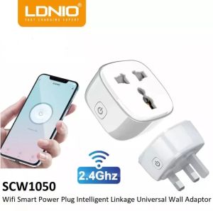 LDNIO Smart Wifi Plug extension power Socket 10A Power Switch Suitable Remote Control support Alexa Speaker Google Home Assistant Voice Control UK Plug