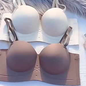 (SG InStock) Ultra Thick Push Up Double Back Band Strapless Bra (Wireless. Strapless.Seamless) - MBA15