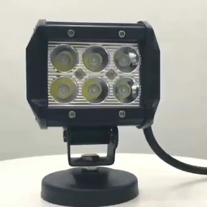 2Pcs 4 Lnch 18w Led Work Light Bar Flood Point Combo 6000lm Off Road For Car Tractor Truck 12v