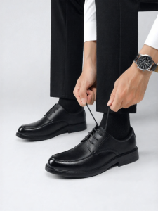 Warrior | Wedding Groom Height-Increasing Soft-Soled Business Casual Leather Shoes