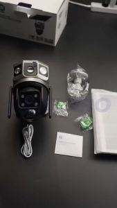 V380 Pro terbaru 4K CCTV Kamera 4G WIFI Solar Panel Surya Tenaga Matahari Outdoor - Penuh Warna Tipe 4G SIM cctv sambung hp jarak jauh