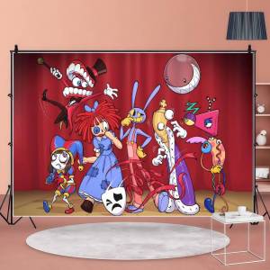 Anime-A-Amazing Digital Circus Photography Backdrops Photo Wallpaper Background Paper Props For Photo Studio Shoot Product