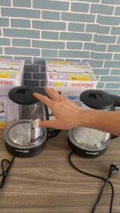 Ấm siêu tốc bình siêu tốc thuỷ tinh GUCCU cao cấp dung tích 2.0L công suất 1500W đế rời 360 độ ngắt điện an toàn bảo hành 12 tháng lỗi 1 đổi 1