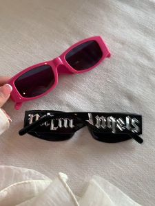 【 In Stock 】European And American Street Fashion Sunglasses Rose Red High-end Sunglasses Hot Girl Small Frame Sunglasses Cermin Mata Hitam Bingkai Kecil Wanita 女款墨镜