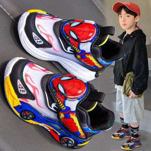 Spiderman Boys Sports Shoes Soft Bottom Dad Sneakers Spring Autumn New Style Childrens Shoes Anti-slip Lightweight Casual Shoes