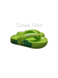 DUL 510D Sandal Karet Fashion Jepit Anak Laki-laki Perempuan Cowo Cewe Motif Croco Lucu