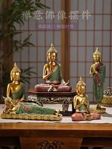 พระนั่งสีทอง พระพูทธรูปเรสิริน ที่มีของมงคล ให้ใช้ในงานหัตถกรรม ตกแต่งบ้าน ตกแต่งโรงแรม วัด