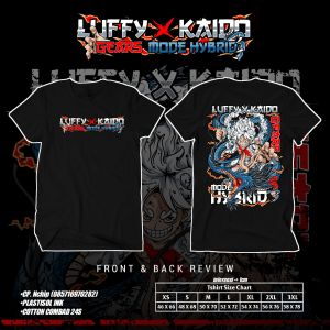 Monkey D Luffy Gear 5 One Piece . Luffy gear 5 . Kaido D Luffy Detail Produk Luffy Gear 5 - 100% Real pict ( tidak sama dengan produk uang kembali 100% ) - 100% cotton combat 24s Premium ( bahan kaos tebal nyerap keringat tidak bau & tida