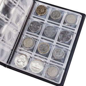 Coin Organizer Storage 120 Pockets Coin Collection Book Coin Collection Holder Album Commemorative