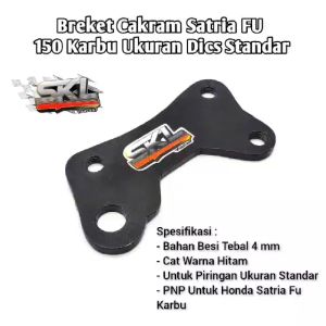 Breket Kaliper Piringan Cakram Satria Fu 150 Karbu Depan Ukuran Disc Standar