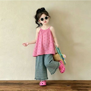 Sweet Dot Strapless Summer Dress for Children