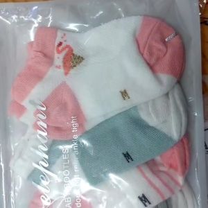 Set 5 đôi tất điều hòa cotton cổ thấp Kids Socks mềm mại thoáng khí cho bé từ 0-3 tuổi