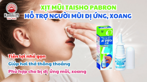 XỊT MŨI HỖ TRỢ CHO NGƯỜI MŨI DỊ ỨNG XOANG TAISHO PABRON Lọ Xịt Mũi 30Ml 15Ml Giảm Triệu Chứng Mũi Dị Ứng Xịt Mũi Nhanh Chóng Hiệu Quả - Lazada