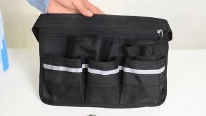 Tas Cleaning Service dengan Reflektif Multifungsi / Tas Pinggang Kerja Waisbag Cleaning Service / Tas Caddy Bag Cleaning Service / Tas Pinggang Petugas Kebersihan / Tas Pinggang Hairdo Salon Multifungsi