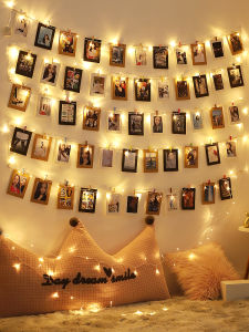 Sáng Tạo Dây Đay Tự Nhiên Kẹp Khung Ảnh Trang Trí Treo Tường Không Khoan Trang Trí Phòng Ảnh Treo Tường Thân Thiện Với Môi Trường