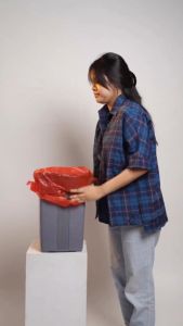 Kantong Plastik Kresek Merah ROMACO Packing Onlineshop Murah Jumbo 50