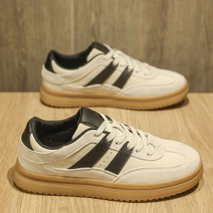 De Xin Men Shoes Casual Sports Fashionable Mens Shoes Soft Bottom All-Match Increase Height Autumn Winter Student Flats