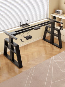 Smart Electric Height Adjustable Desk Legs Dual Motor Dual Beam Office Computer Study Desk Riser Modern Minimalist Style