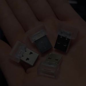 Đèn LED Nội Thất Ô Tô Mini USB 1 Chiếc Đèn Trang Trí Nhiều Màu Sắc Đèn Khẩn Cấp Phụ Kiện Ô Tô Với Chất Liệu ABS 5V