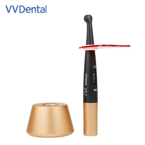 VV DENTAL | Dental Curing Light 2200mW/cm² 3W Dentistry Equipment Tool 1 Sec LED Blue Light Cure Lamp Wireless Equipped With Light Barrier