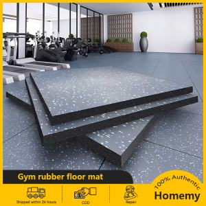 Gym rubber floor mats 4in1 Big Size 50*50cm Fitness strength area cushioning mats sports mats yoga mats dumbbell mats drum set treadmill sound insulation and shock absorption mats