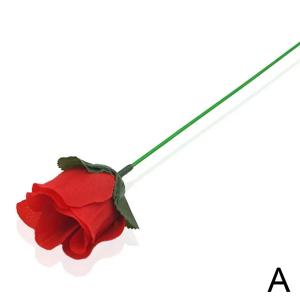 5/10PCS Torch To Flower-Torch To Rose-Fire Magic Trick Gimmick Flame Appearing Flower Professional Magician Bar Illusion Props