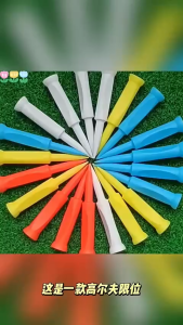 【READY STOCK】30Pcs 68mm Golf Tees/Golf Ball Tee Plastic/Mixed Color Two-Section Tool/Castle Tee/Golf Ball Stopper Peg